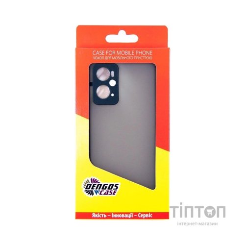 Чохол до мобільного телефона Dengos Kit for OPPO A76 case + glass (Black) (DG-KM-37)