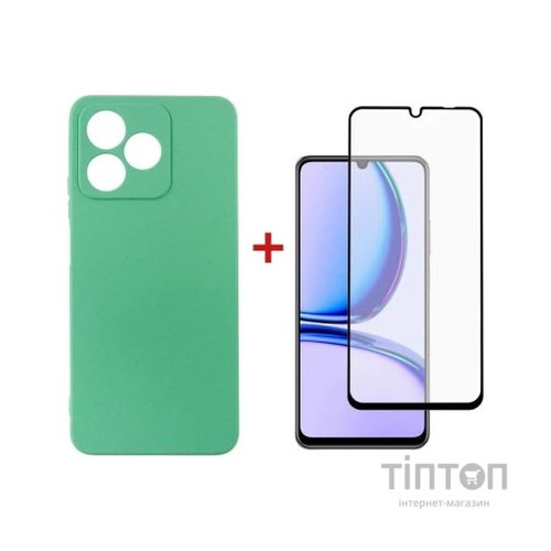 Чохол до мобільного телефона Dengos Kit for Realme C51 case + glass (Mint) (DG-KM-61)