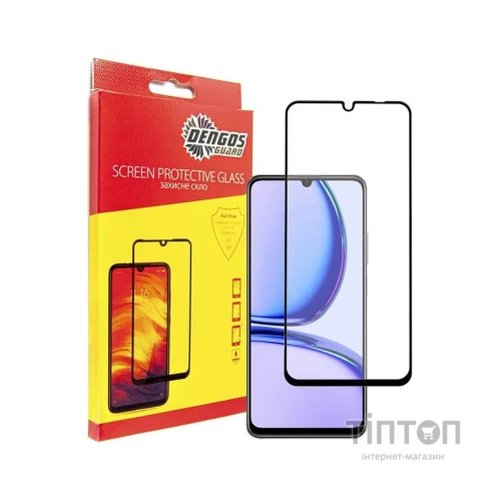 Чохол до мобільного телефона Dengos Kit for Realme C53 case + glass (Black) (DG-KM-47)