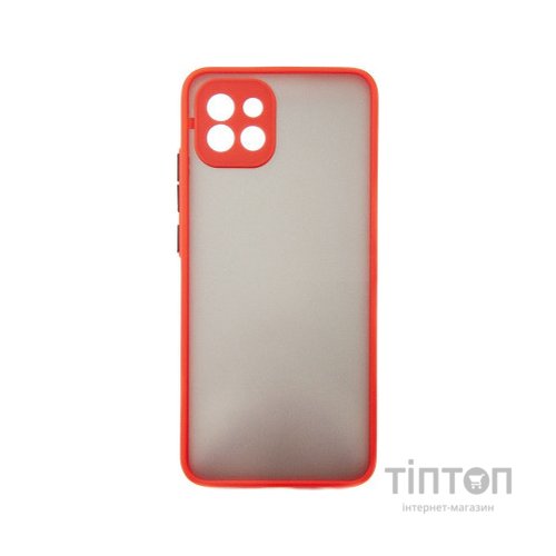 Чохол до мобільного телефона Dengos Kit for Samsung Galaxy A03 case + glass (Red) (DG-KM-23)