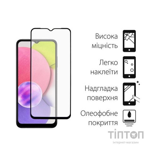 Чохол до мобільного телефона Dengos Kit for Samsung Galaxy A03s case + glass (Blue) (DG-KM-25)