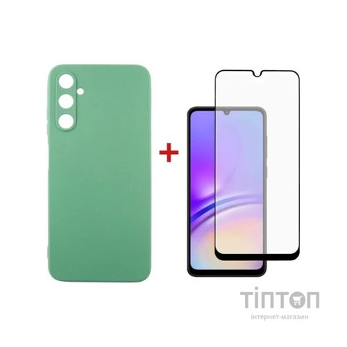 Чохол до мобільного телефона Dengos Kit for Samsung Galaxy A05s (A057) case + glass (Mint) (DG-KM-10)