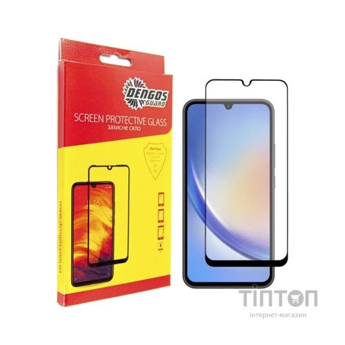 Чохол до мобільного телефона Dengos Kit for Samsung Galaxy A34 5G case + glass (Black) (DG-KM-41)