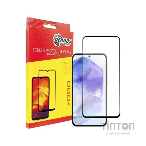 Чохол до мобільного телефона Dengos Kit for Samsung Galaxy A55 5G case + glass (Black) (DG-KM-57)