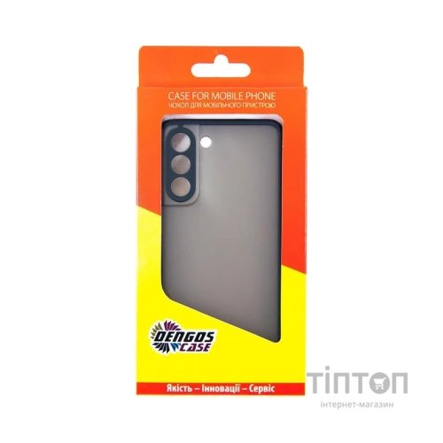 Чохол до мобільного телефона Dengos Kit for Samsung Galaxy S21 FE case + glass (Black) (DG-KM-27)