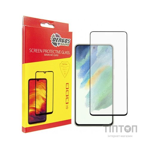 Чохол до мобільного телефона Dengos Kit for Samsung Galaxy S21 FE case + glass (Black) (DG-KM-27)