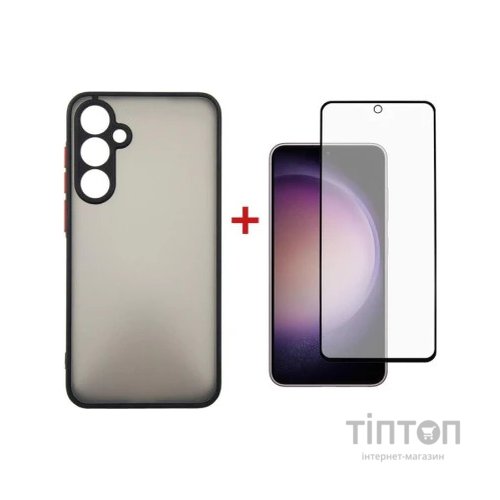 Чохол до мобільного телефона Dengos Kit for Samsung Galaxy S23 FE case + glass (Black) (DG-KM-11)