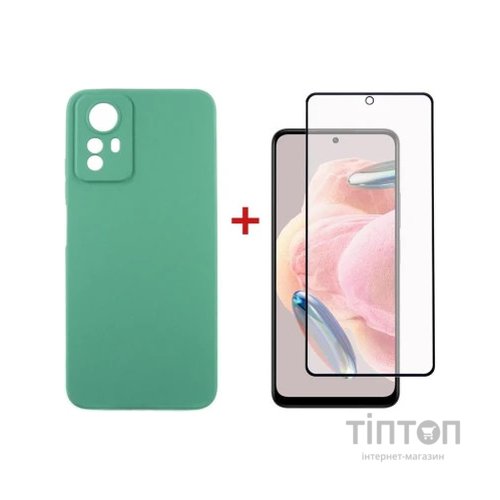 Чохол до мобільного телефона Dengos Kit for Xiaomi Redmi Note 12s case + glass (Mint) (DG-KM-46)