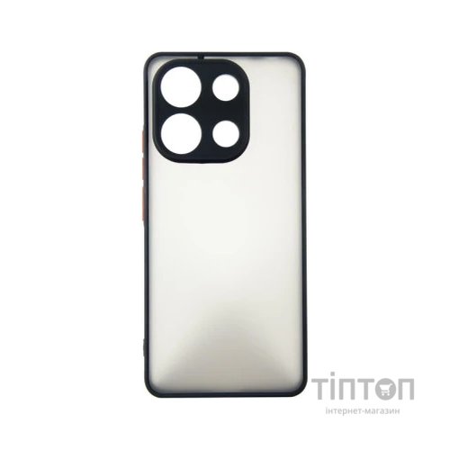 Чохол до мобільного телефона Dengos Kit for Xiaomi Redmi Note 13 4G case + glass (Black) (DG-KM-66)