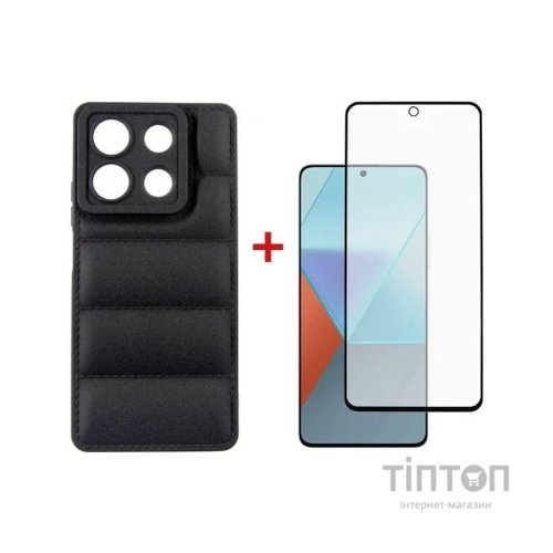 Чохол до мобільного телефона Dengos Kit for Xiaomi Redmi Note 13 5G case + glass (Black) (DG-KM-58)