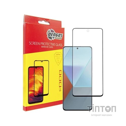 Чохол до мобільного телефона Dengos Kit for Xiaomi Redmi Note 13 5G case + glass (Black) (DG-KM-58)