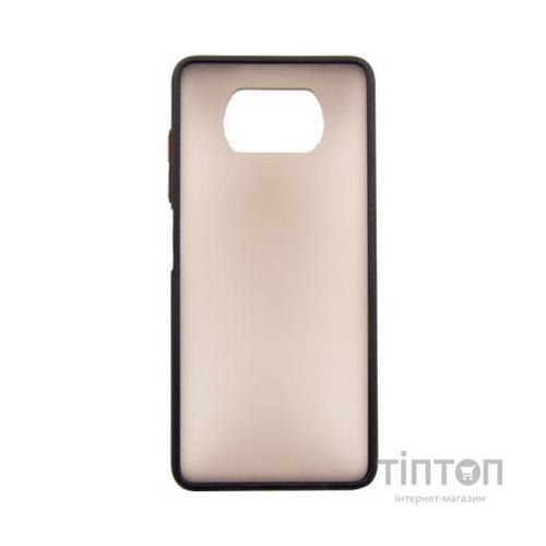 Чохол до мобільного телефона Dengos Matt POCO X3, black (DG-TPU-MATT-68)