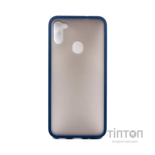 Чохол до мобільного телефона Dengos Matt Samsung Galaxy M11, blue (DG-TPU-MATT-48) (DG-TPU-MATT-48)