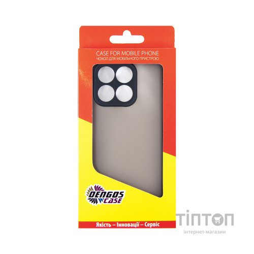 Чохол до мобільного телефона Dengos Matte HONOR X8a (black) (DG-TPU-MATT-138)