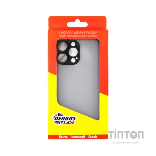 Чохол до мобільного телефона Dengos Matte iPhone 14 Pro Max (black) (DG-TPU-MATT-126)