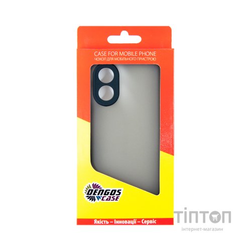 Чохол до мобільного телефона Dengos Matte OPPO A38 (black) (DG-TPU-MATT-134)