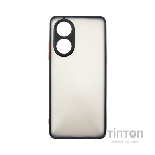 Чохол до мобільного телефона Dengos Matte OPPO A58 4G (black) (DG-TPU-MATT-132)