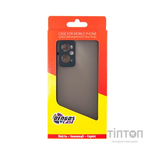 Чохол до мобільного телефона Dengos Matte OPPO A96 4g (black) (DG-TPU-MATT-112)