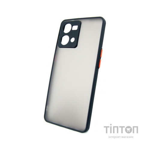 Чохол до мобільного телефона Dengos Matte OPPO Reno 7 (black) (DG-TPU-MATT-111)