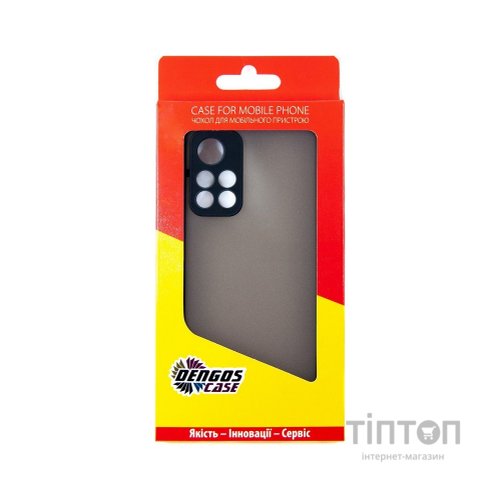 Чохол до мобільного телефона Dengos Matte POCO M4 Pro (black) (DG-TPU-MATT-102)