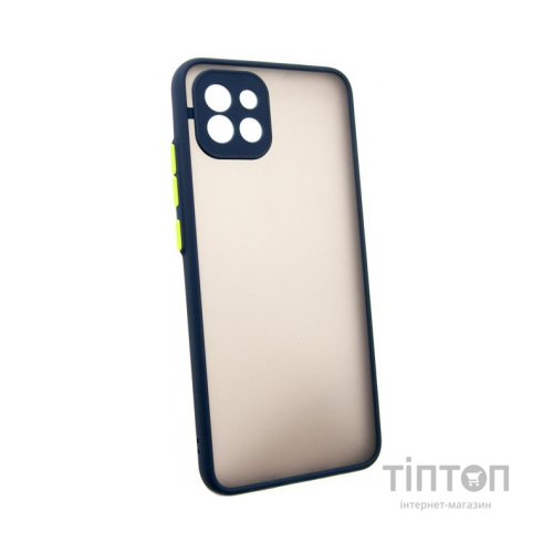 Чохол до мобільного телефона Dengos Matte Samsung Galaxy A03 (blue) (DG-TPU-MATT-94)