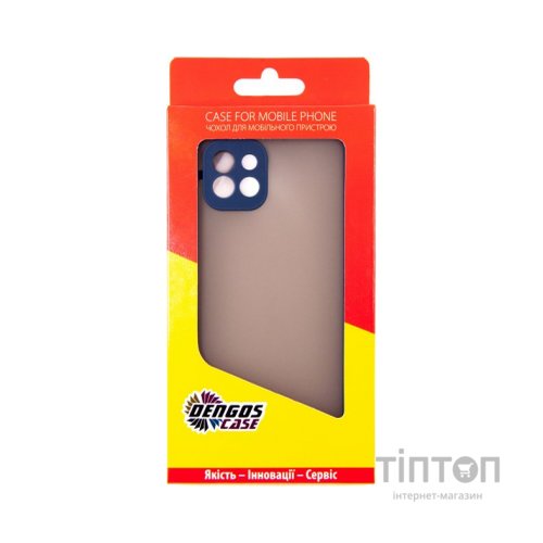 Чохол до мобільного телефона Dengos Matte Samsung Galaxy A03 (blue) (DG-TPU-MATT-94)