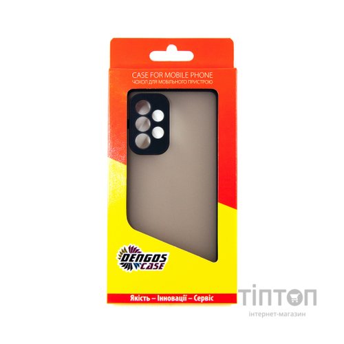 Чохол до мобільного телефона Dengos Matte Samsung Galaxy A53 (black) (DG-TPU-MATT-100)