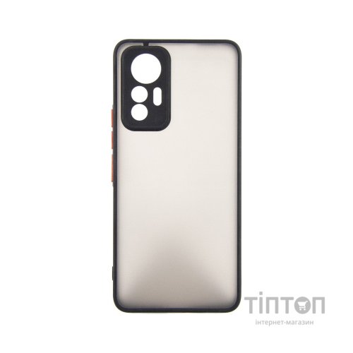 Чохол до мобільного телефона Dengos Matte Xiaomi 12 Lite (black) (DG-TPU-MATT-127)