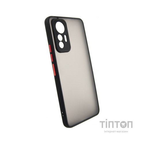 Чохол до мобільного телефона Dengos Matte Xiaomi 12 Lite (black) (DG-TPU-MATT-127)