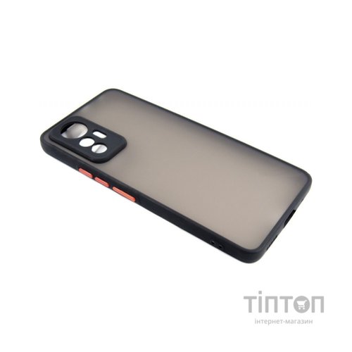 Чохол до мобільного телефона Dengos Matte Xiaomi 12 Lite (black) (DG-TPU-MATT-127)