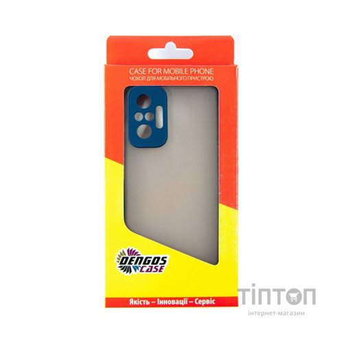 Чохол до мобільного телефона Dengos Matte Xiaomi Redmi Note 10 Pro (blue) (DG-TPU-MATT-78)