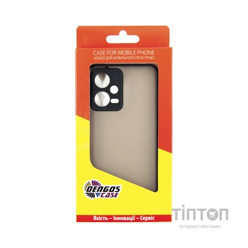Чохол до мобільного телефона Dengos Matte Xiaomi Redmi Note 12 5g (black) (DG-TPU-MATT-129)