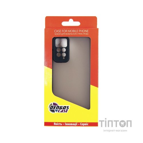 Чохол до мобільного телефона Dengos Matte Xiaomi Redmi Note 12 Pro 4g (black) (DG-TPU-MATT-122)