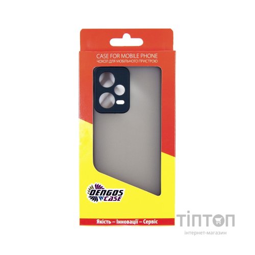 Чохол до мобільного телефона Dengos Matte Xiaomi Redmi Note 12 Pro 5g (black) (DG-TPU-MATT-128)
