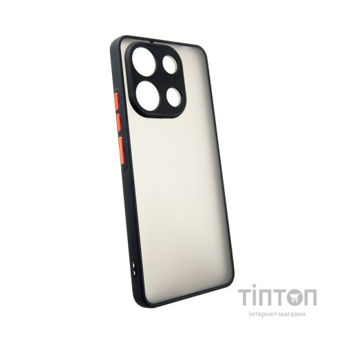 Чохол до мобільного телефона Dengos Matte Xiaomi Redmi Note 13 4G (black) (DG-TPU-MATT-140)