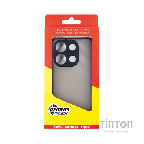 Чохол до мобільного телефона Dengos Matte Xiaomi Redmi Note 13 4G (black) (DG-TPU-MATT-140)