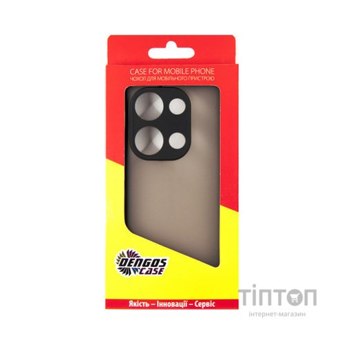 Чохол до мобільного телефона Dengos Matte Xiaomi Redmi Note 13 Pro 4G (black) (DG-TPU-MATT-141)