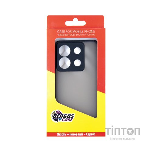 Чохол до мобільного телефона Dengos Matte Xiaomi Redmi Note 13 Pro 5G (black) (DG-TPU-MATT-142)