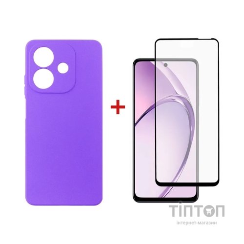 Чохол до мобільного телефона Dengos Oppo A3 Carbon + glass (Purple) (DG-KM-113)