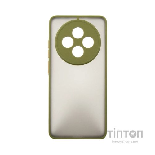 Чохол до мобільного телефона Dengos Oppo Reno 12 F/FS Matte + glass (Green) (DG-KM-110)