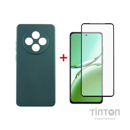 Чохол до мобільного телефона Dengos Oppo Reno 12 F/FS Soft + glass (Green) (DG-KM-115)