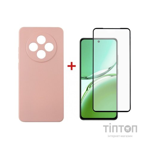 Чохол до мобільного телефона Dengos Oppo Reno 12 F/FS Soft + glass (Pink) (DG-KM-116)