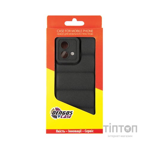Чохол до мобільного телефона Dengos Soft Motorola G84 (black) (DG-TPU-SOFT-41)