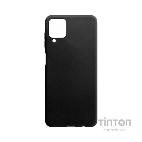 Чохол до мобільного телефона Drobak Liquid Silicon Case для Samsung Galaxy A12 Black (707011)
