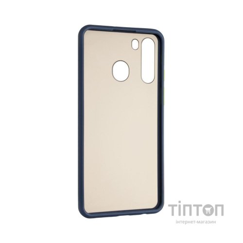 Чохол до мобільного телефона Gelius Bumper Mat Case for Samsung A215 (A21) Blue (00000079432)