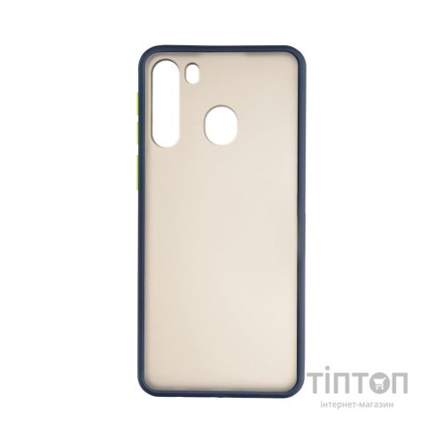 Чохол до мобільного телефона Gelius Bumper Mat Case for Samsung A215 (A21) Blue (00000079432)