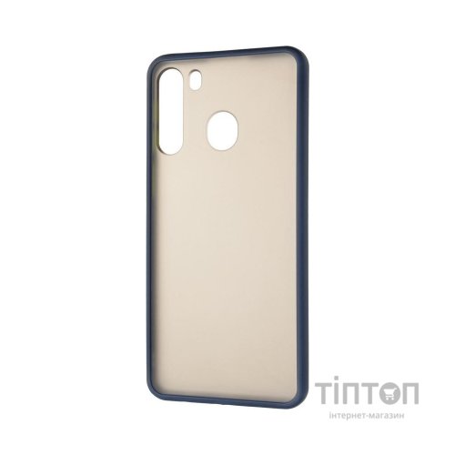 Чохол до мобільного телефона Gelius Bumper Mat Case for Samsung A215 (A21) Blue (00000079432)
