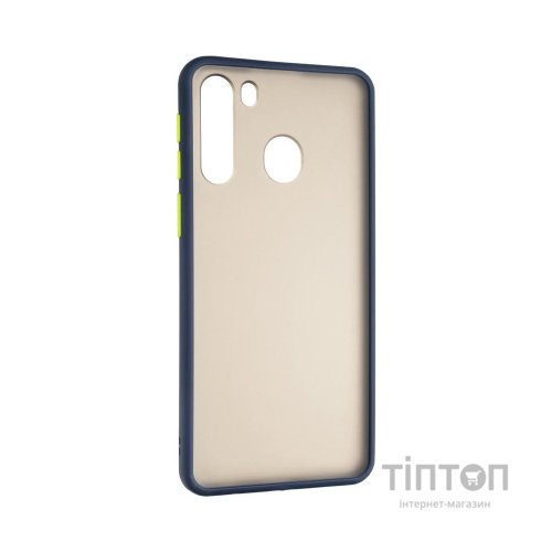 Чохол до мобільного телефона Gelius Bumper Mat Case for Samsung A215 (A21) Blue (00000079432)