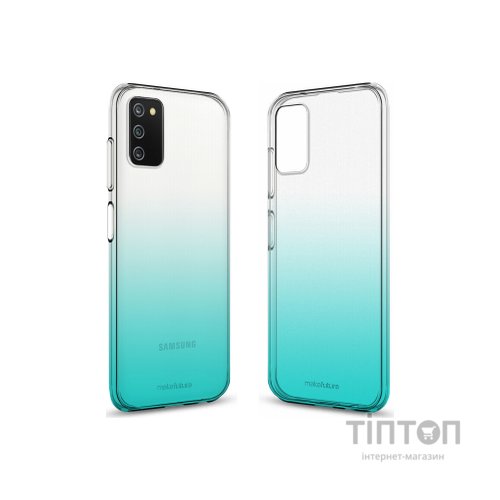 Чохол до мобільного телефона MakeFuture Samsung A03s Gradient (Clear TPU) Azure (MCG-SA03SAZ)