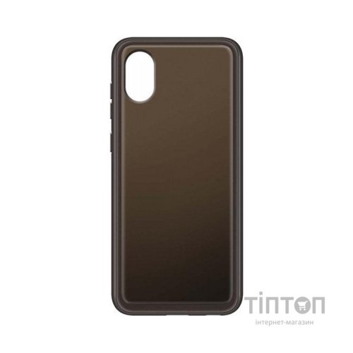 Чохол до мобільного телефона Samsung A03 Soft Clear Cover Black (EF-QA032TBEGRU)